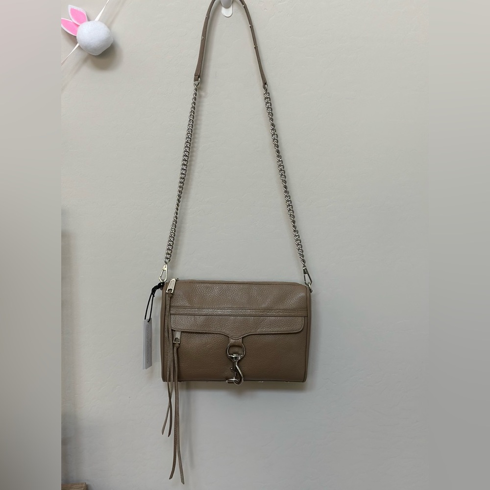REBECCA MINKOFF Leather Crossbody Bag in Sandrift - Picture 5 of 11